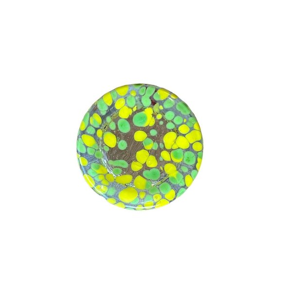 Millefiori Murano Style Low Ball Barware Drinking Glass Hand Blown Bubble‎ VTG - Picture 3 of 4